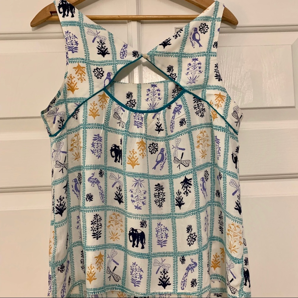 Maeve Anthropology sleeveless botanical animal top - Picture 4 of 8